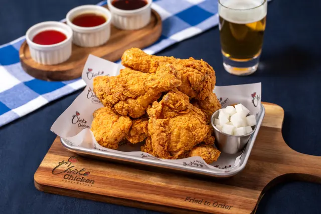 Original boneless fried chicken with a crisp golden coating
